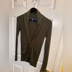 *NWOT* American Eagle Outfitters Olive Green Women’s Cardigan Sweater, Size XS